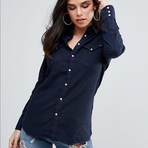 NWT G-Star button up shirt